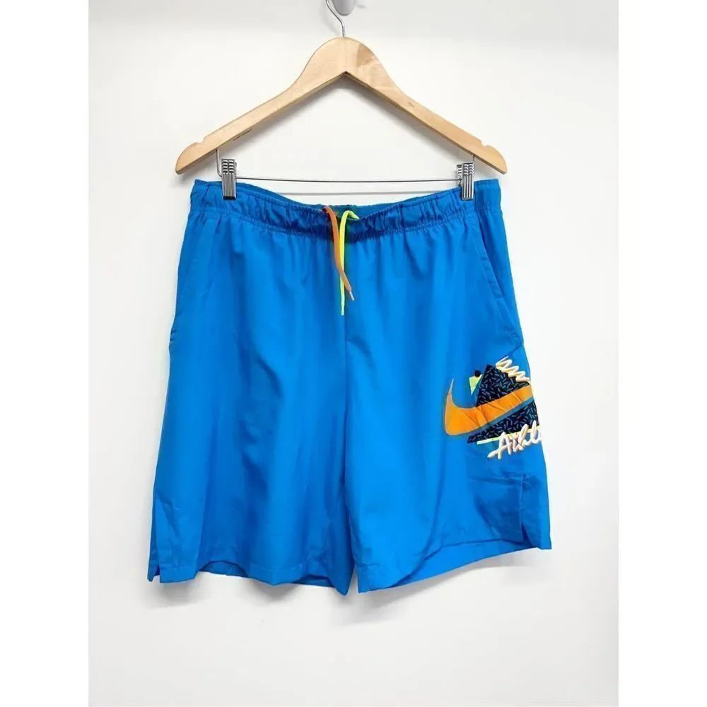 Nike‎ Men’s Graphic Training Shorts Blue Size Large Bermuda